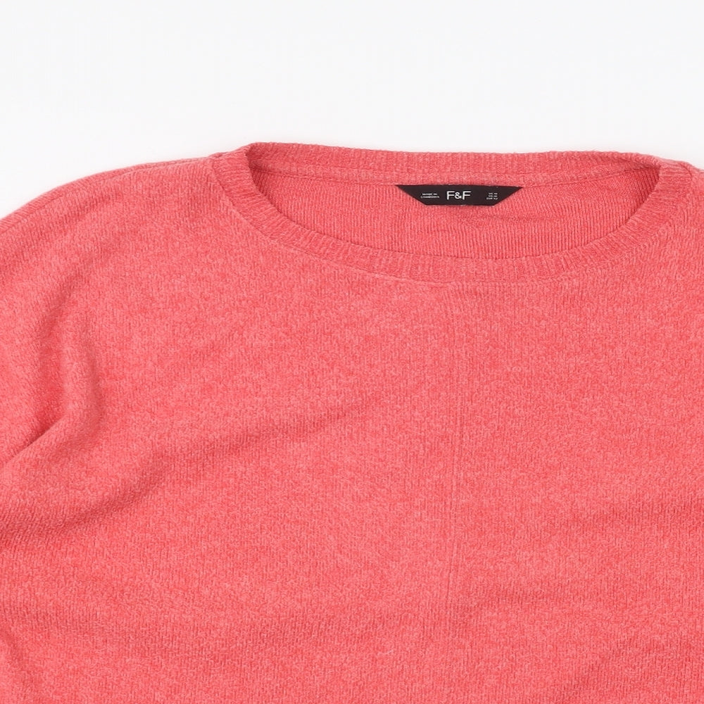 F&F Womens Pink   Pullover Jumper Size 14
