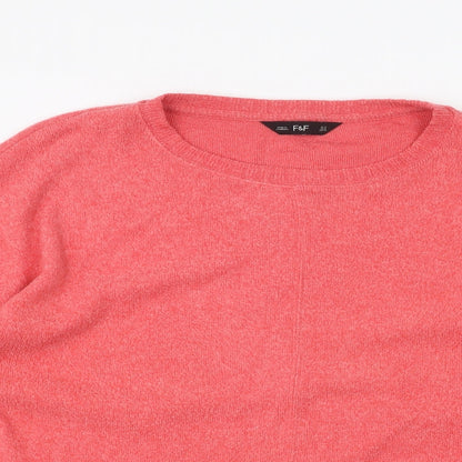 F&F Womens Pink   Pullover Jumper Size 14