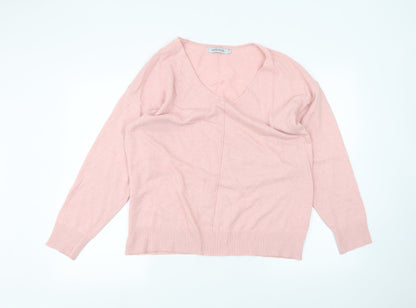 Womens UK Size L MissLook Pink Pullover Jumper