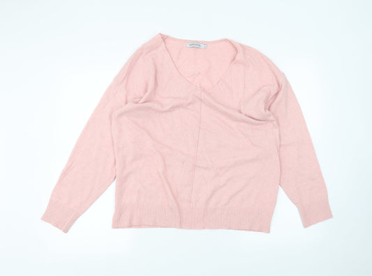 Womens UK Size L MissLook Pink Pullover Jumper