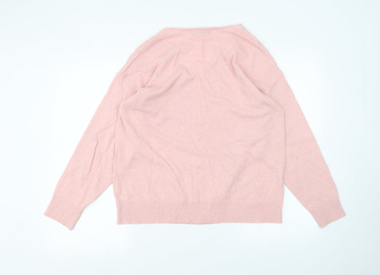 Womens UK Size L MissLook Pink Pullover Jumper