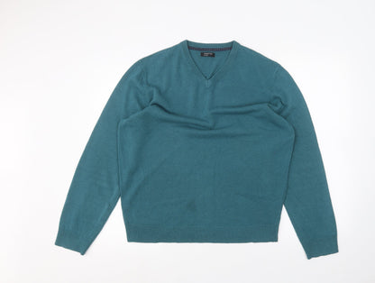 M&Co Mens Blue   Pullover Jumper Size M