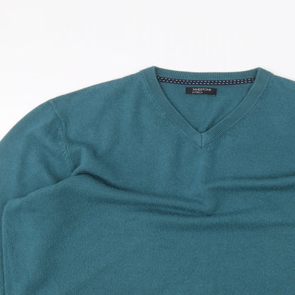 M&Co Mens Blue   Pullover Jumper Size M