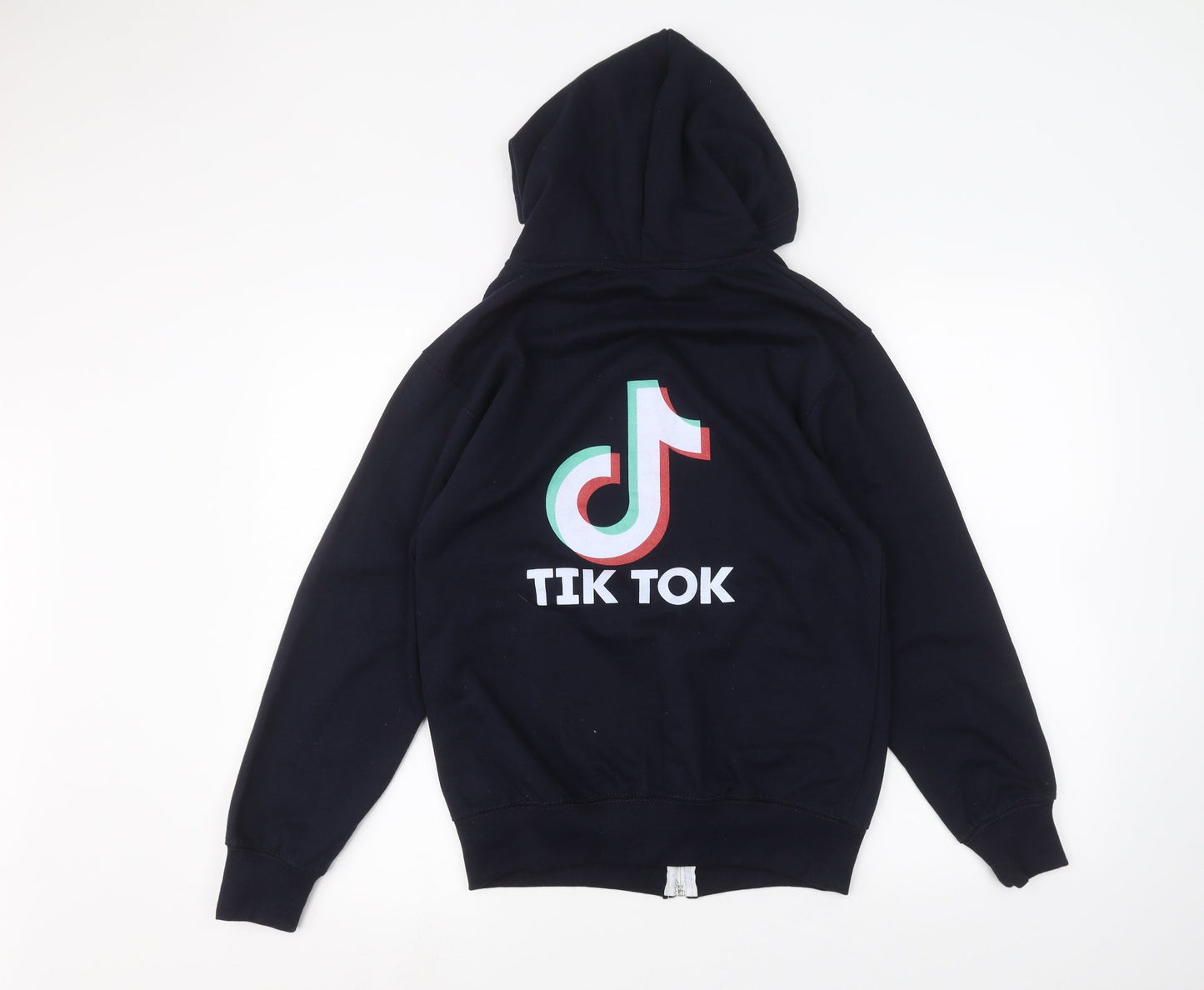 Preworn Womens Blue   Full Zip Hoodie Size L  - TIKTOK