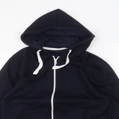 Preworn Womens Blue   Full Zip Hoodie Size L  - TIKTOK