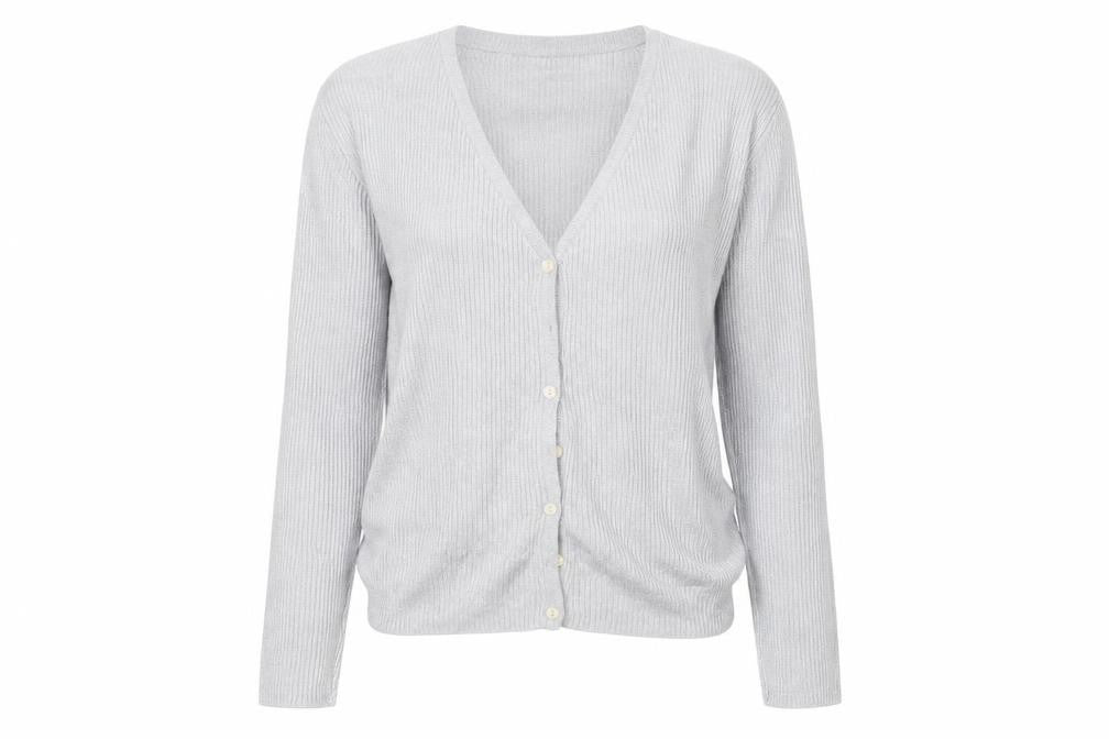 Womens UK Size L Gap Silver Cardigan Jumper