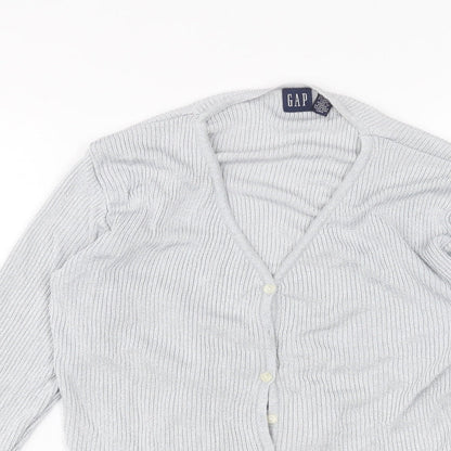 Gap Womens Silver   Cardigan Jumper Size L