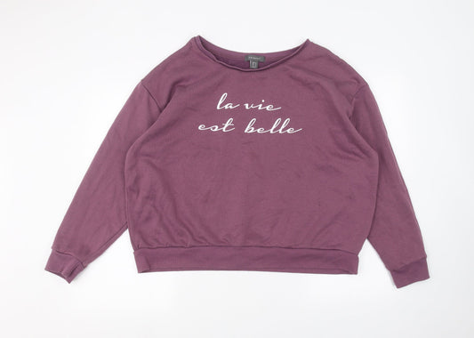 Primark Womens Pink   Pullover Jumper Size 20