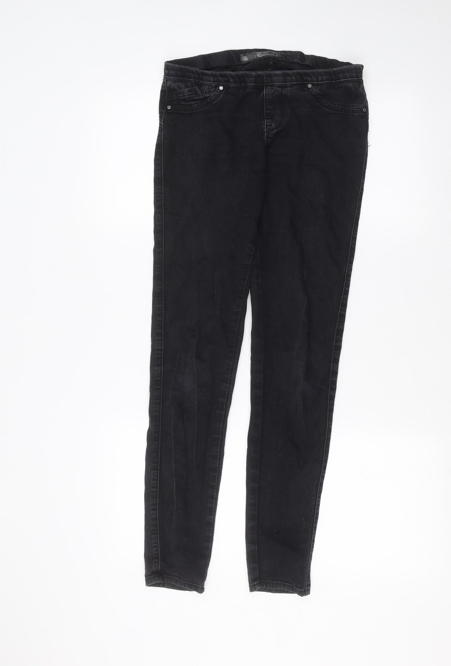 Denim & Co. Womens Black   Skinny Jeans Size 6 L27 in
