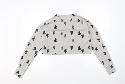 Boohoo Womens Grey   Basic T-Shirt Size S