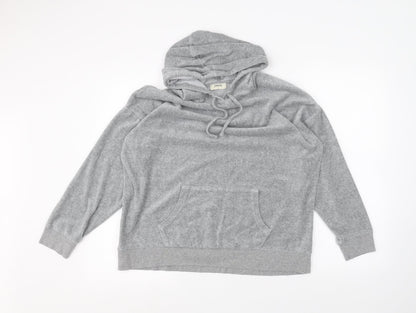 Papaya Womens Grey   Pullover Hoodie Size L