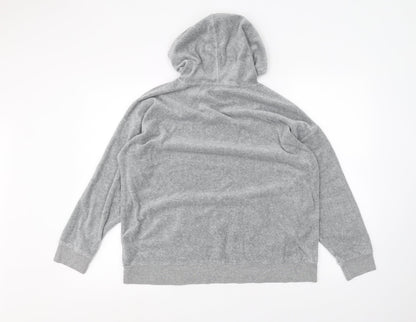 Papaya Womens Grey   Pullover Hoodie Size L