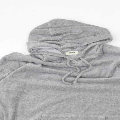 Papaya Womens Grey   Pullover Hoodie Size L