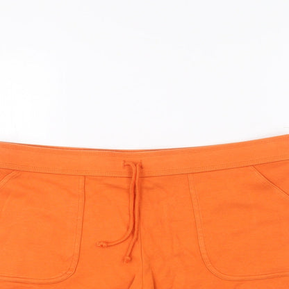Express Womens Orange   Sweat Shorts Size L