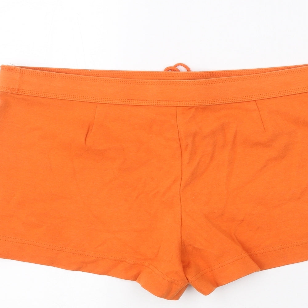 Express Womens Orange   Sweat Shorts Size L