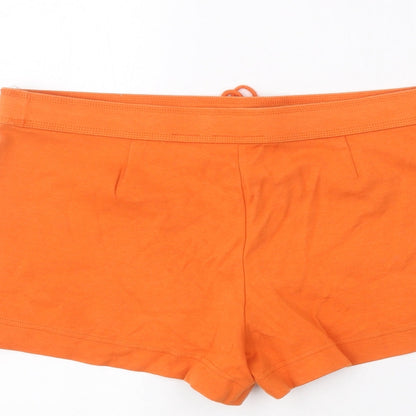 Express Womens Orange   Sweat Shorts Size L