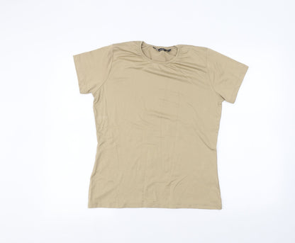 Hennes Womens Beige   Basic T-Shirt Size L