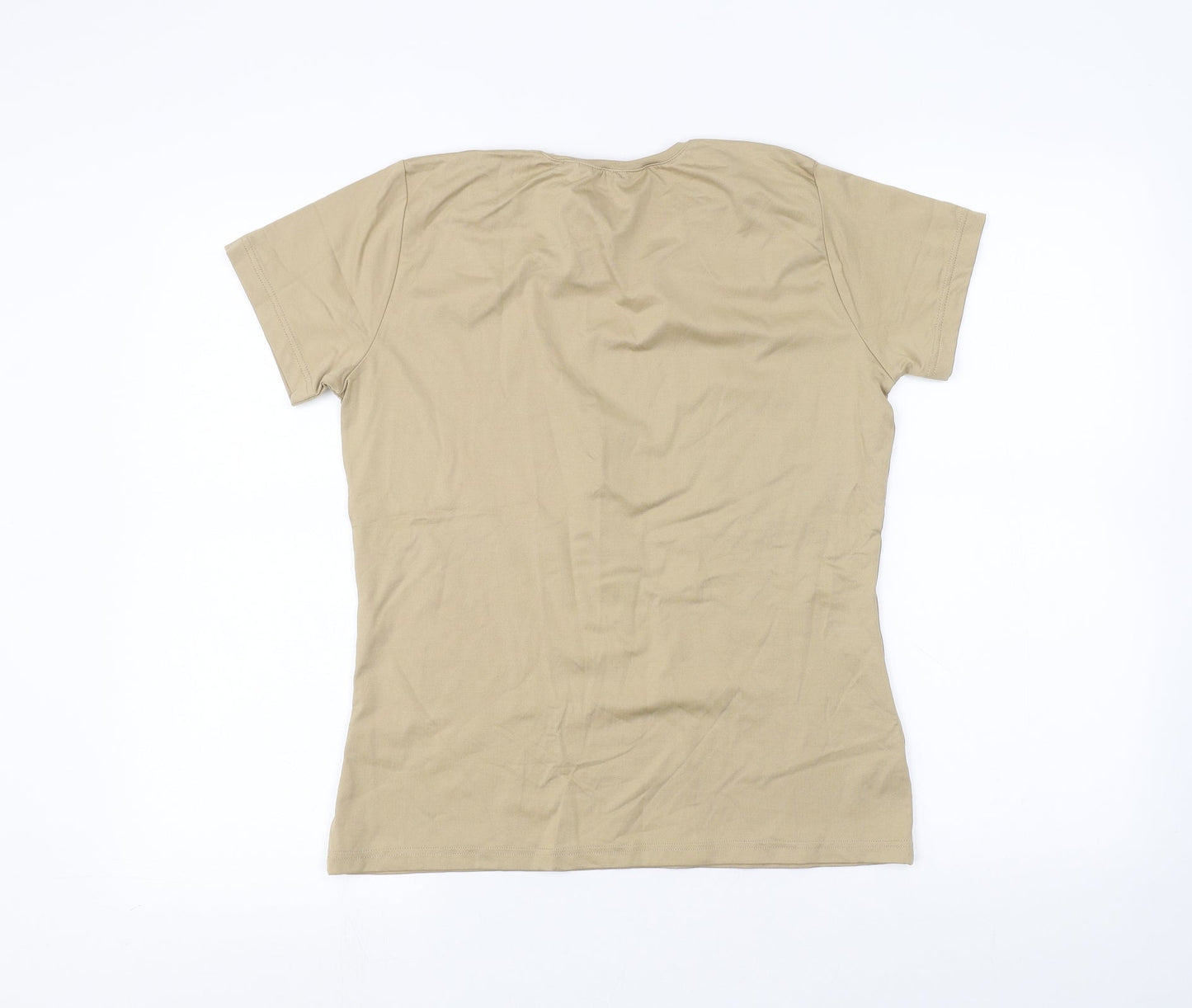 Hennes Womens Beige   Basic T-Shirt Size L