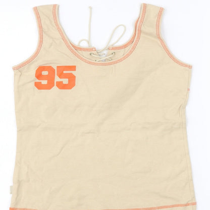 AZ collection Womens Beige   Basic Tank Size L