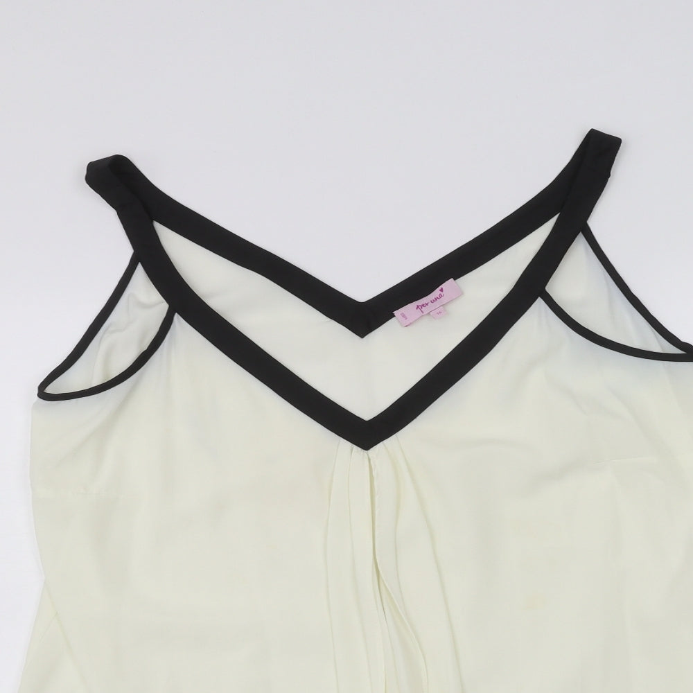 Womens UK Size 16 Per Una White Basic Blouse