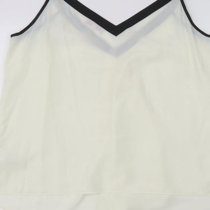 Womens UK Size 16 Per Una White Basic Blouse