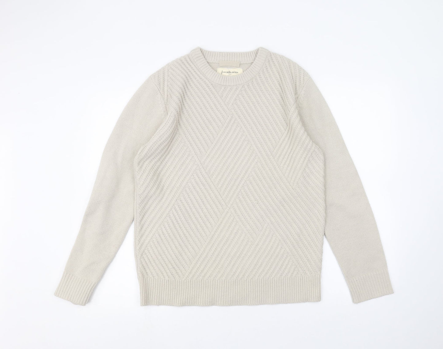 Astradivarius Mens Beige   Pullover Jumper Size S