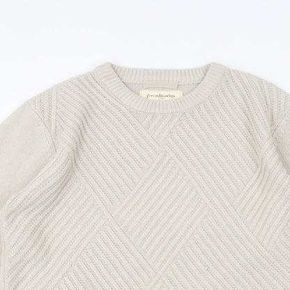 Astradivarius Mens Beige   Pullover Jumper Size S