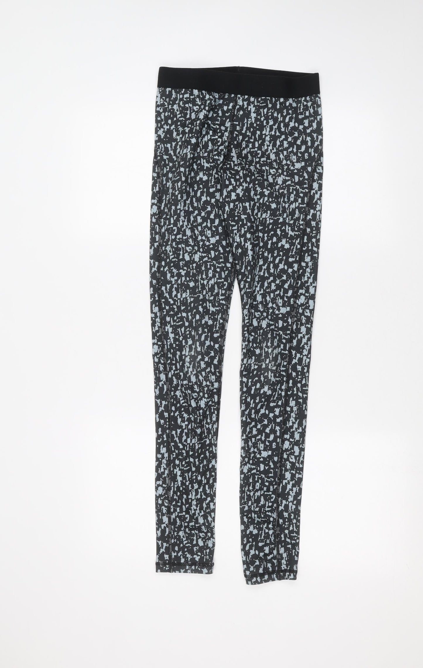 Womens UK Size XS Preworn  Jogger Black Leggings