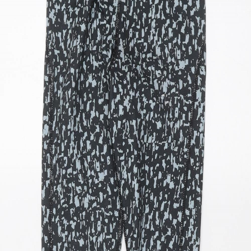 Womens UK Size XS Preworn  Jogger Black Leggings