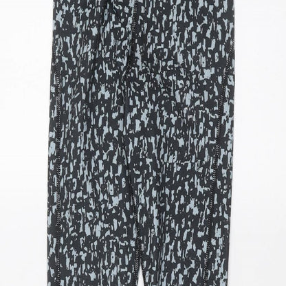 Womens UK Size XS Preworn  Jogger Black Leggings