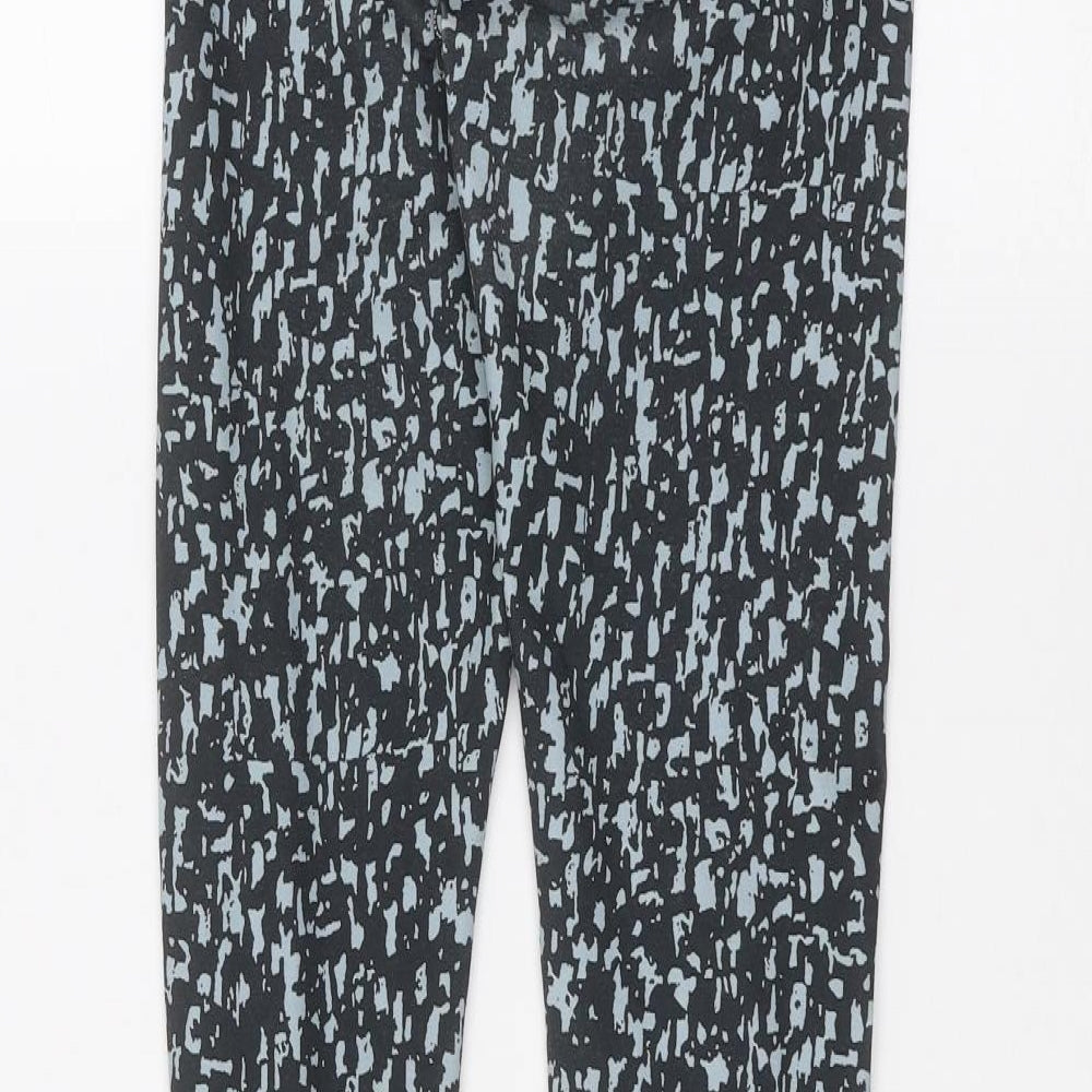 Womens UK Size XS Preworn  Jogger Black Leggings