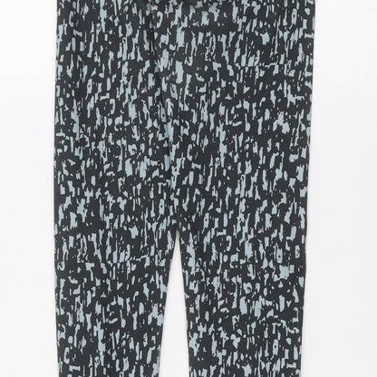 Womens UK Size XS Preworn  Jogger Black Leggings
