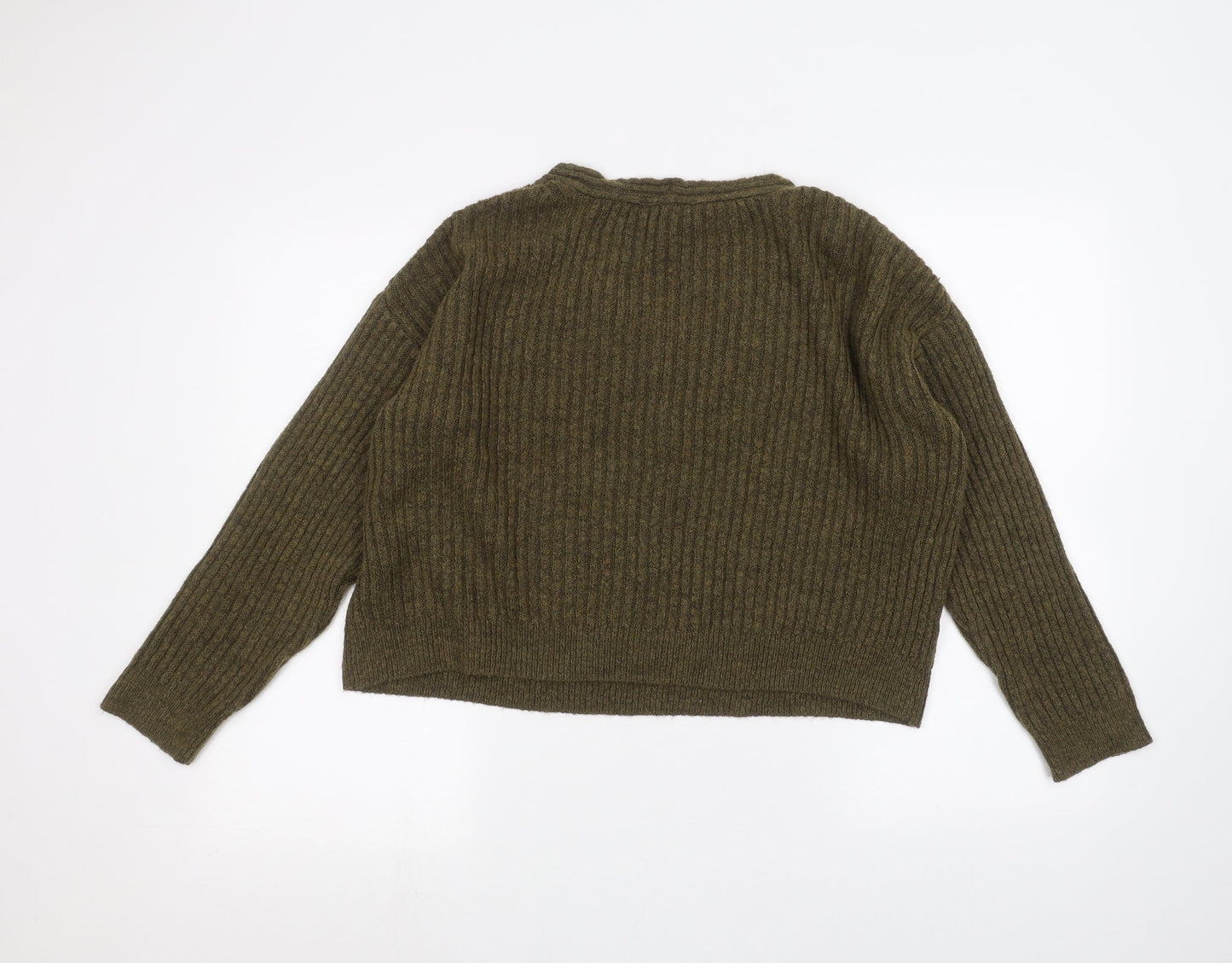 Womens UK Size S New Look Green Pullover Jumper
