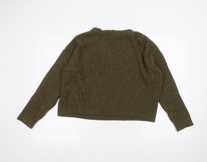 Womens UK Size S New Look Green Pullover Jumper