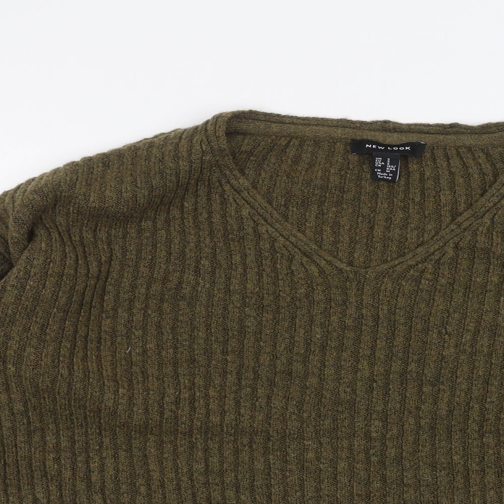 Womens UK Size S New Look Green Pullover Jumper