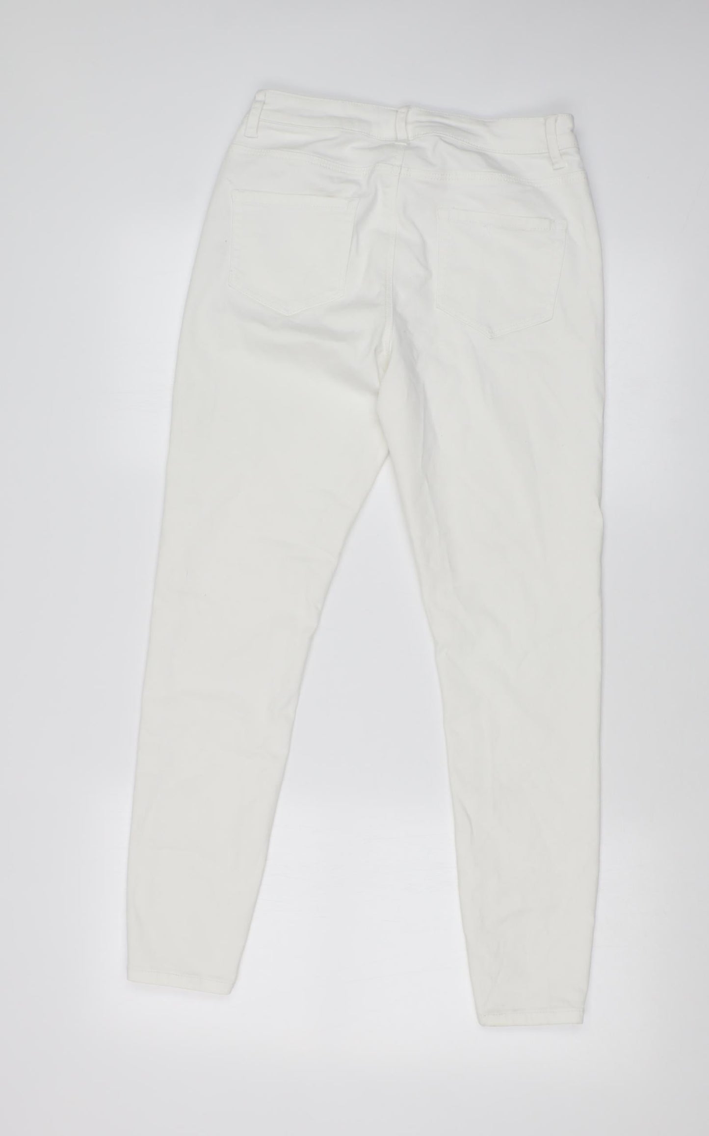 DENIM CO Womens White   Skinny Jeans Size 12 L25 in
