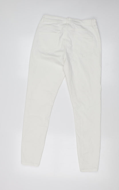 DENIM CO Womens White   Skinny Jeans Size 12 L25 in