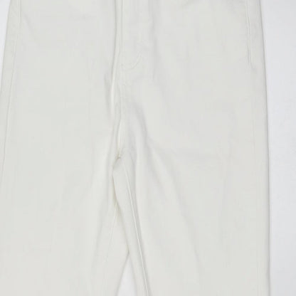 DENIM CO Womens White   Skinny Jeans Size 12 L25 in