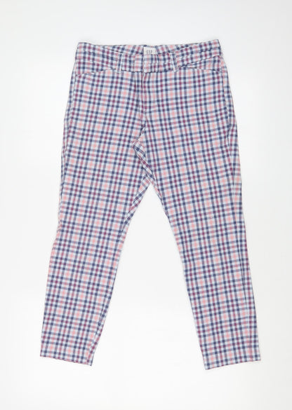 Gap Womens Multicoloured Check  Skinny Jeans Size 28 in L23 in