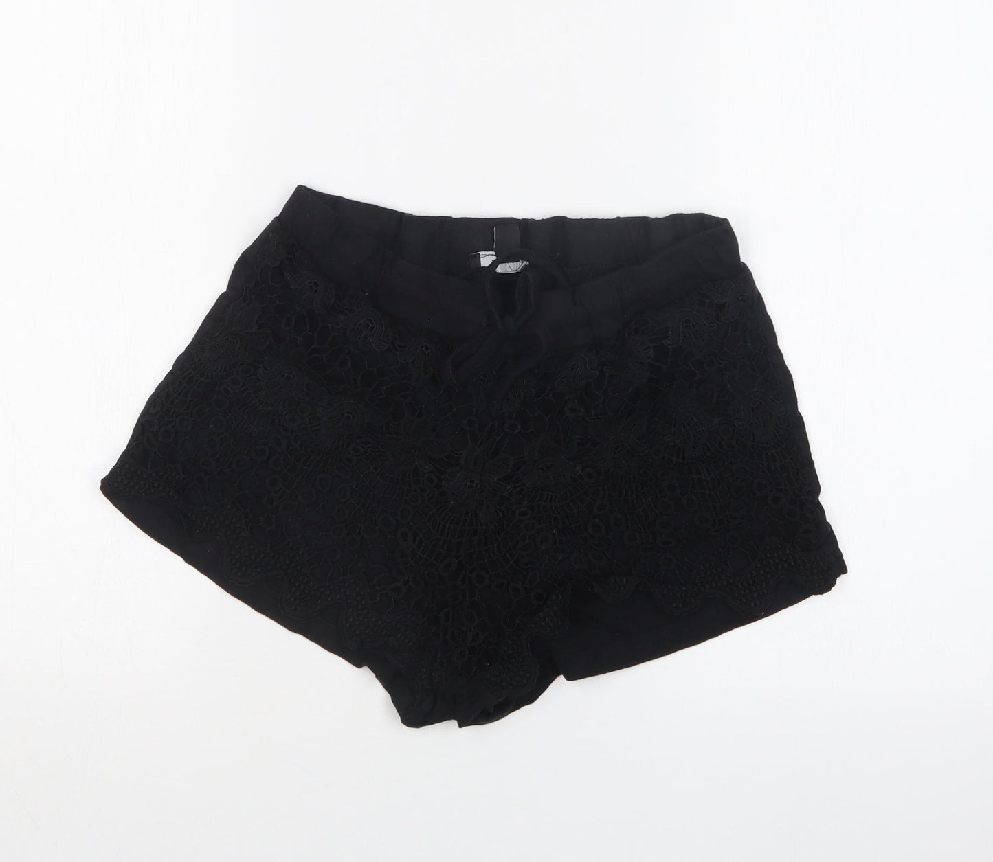 Atmosphere Womens Black Floral  Hot Pants Shorts Size 12