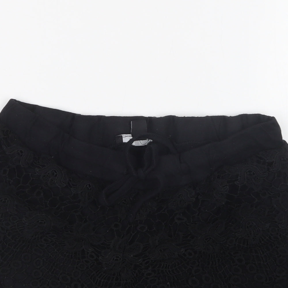 Atmosphere Womens Black Floral  Hot Pants Shorts Size 12