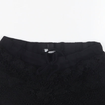 Atmosphere Womens Black Floral  Hot Pants Shorts Size 12