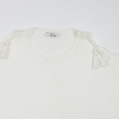 Womens UK Size S NEXT White Basic T-Shirt