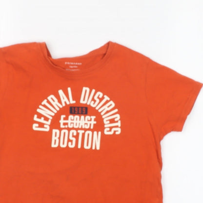 Primark Boys Orange   Basic T-Shirt Size 7-8 Years