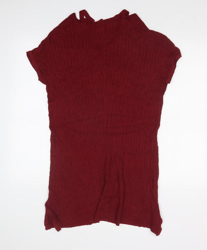 Womens UK Size 14 Select Red Basic T-Shirt