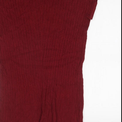 Womens UK Size 14 Select Red Basic T-Shirt