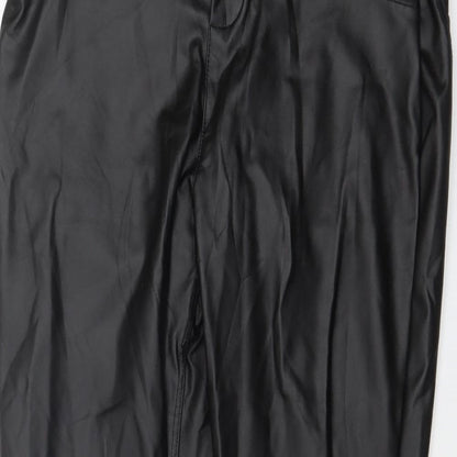 Womens UK Size L Preworn Regular Fit Skinny Black Jeans