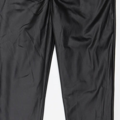 Womens UK Size L Preworn Regular Fit Skinny Black Jeans