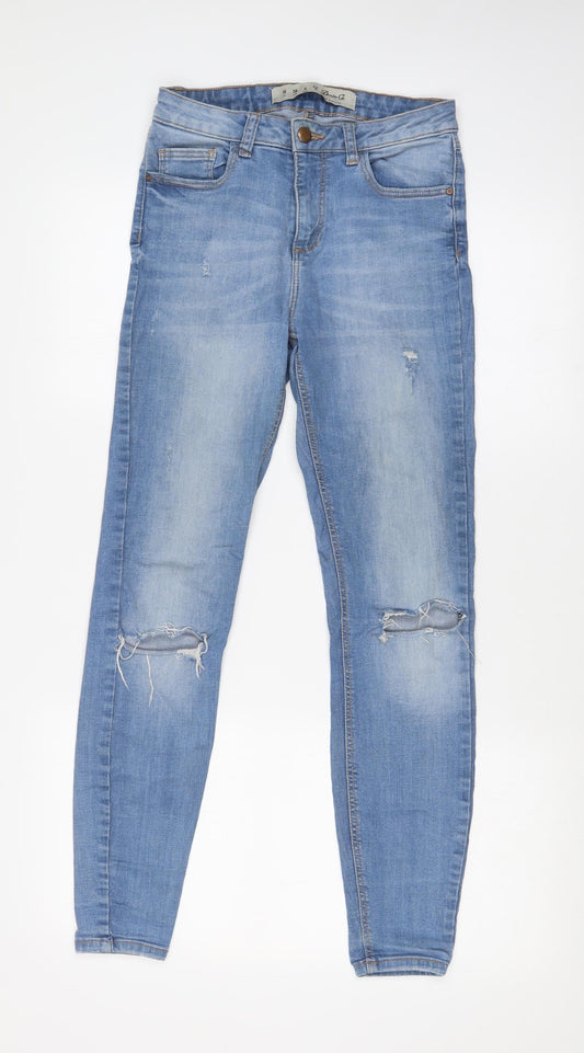 DENIM CO Womens Blue   Skinny Jeans Size 10 L27 in