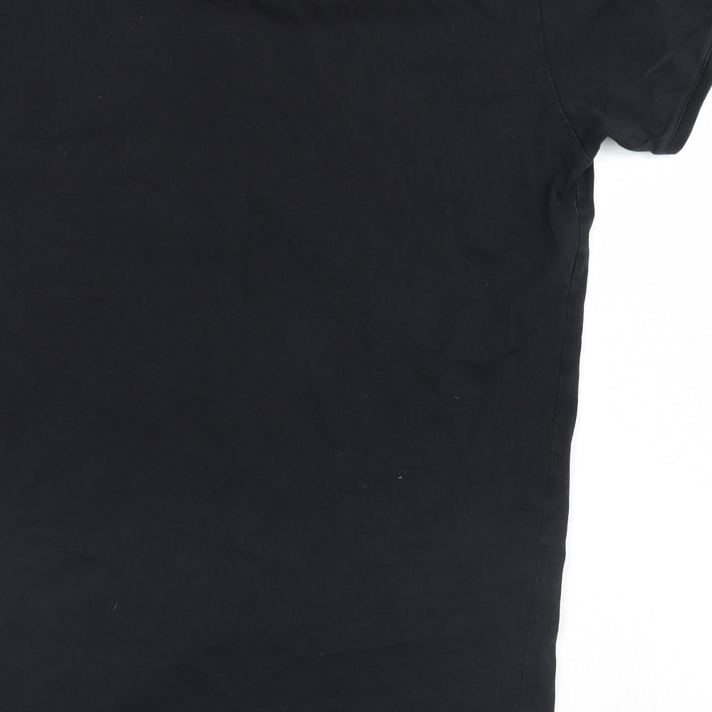 Preworn Mens Black    T-Shirt Size L